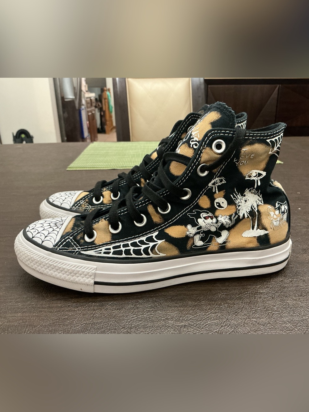 Converse CTAS Pro Sean Pablo Bleach High Top Skate Shoes 7.5 Women/ Men’s 5.5 - Picture 2 of 15